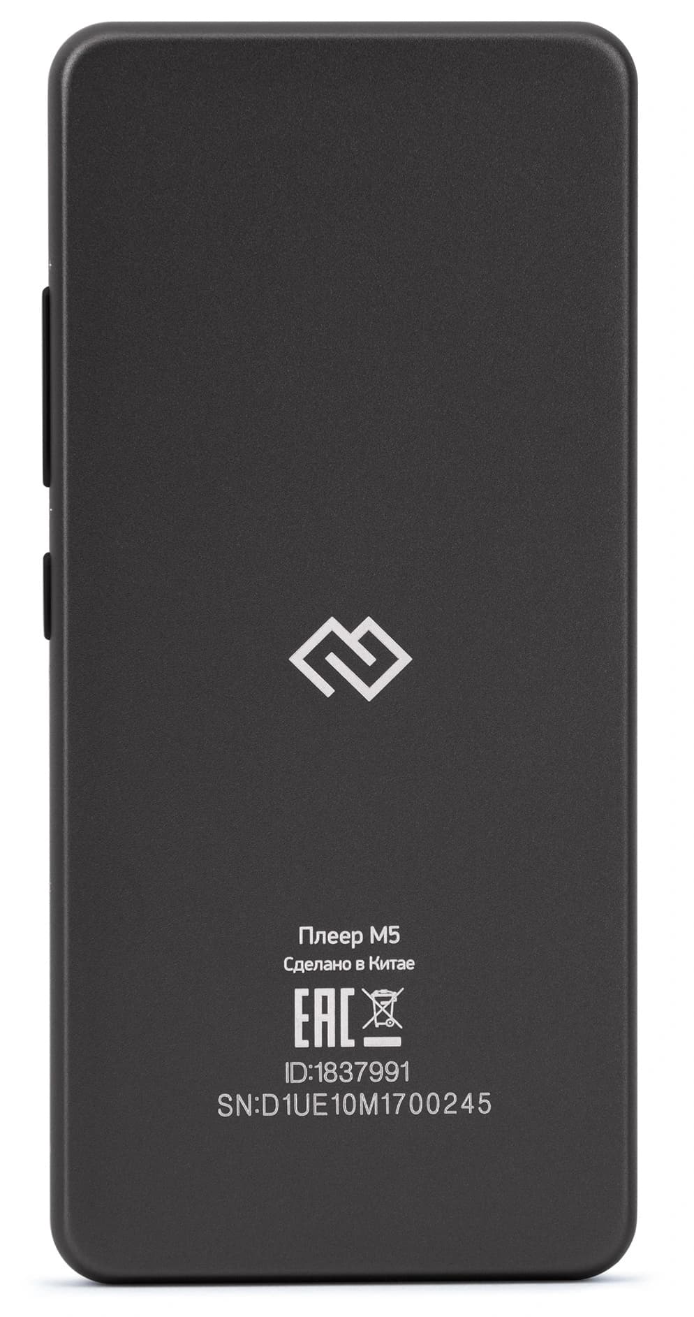 Плеер Hi-Fi Flash Digma M5 BT 32Gb черный/2.4"/FM/microSD/microSDHC - фото 3