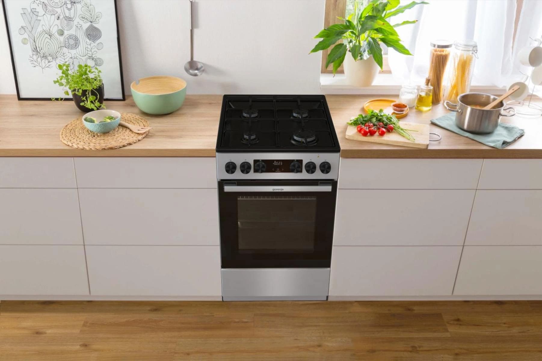 Плита Комбинированная Gorenje GK5C60SJ серый (без крышки) реш.сталь - фото 4