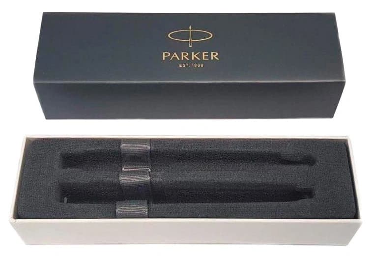 Набор ручек Parker IM Core FK221 (2093216) Black GT M сталь нержавеющая подар.кор. ручка перьевая, ручка шариковая - фото 4