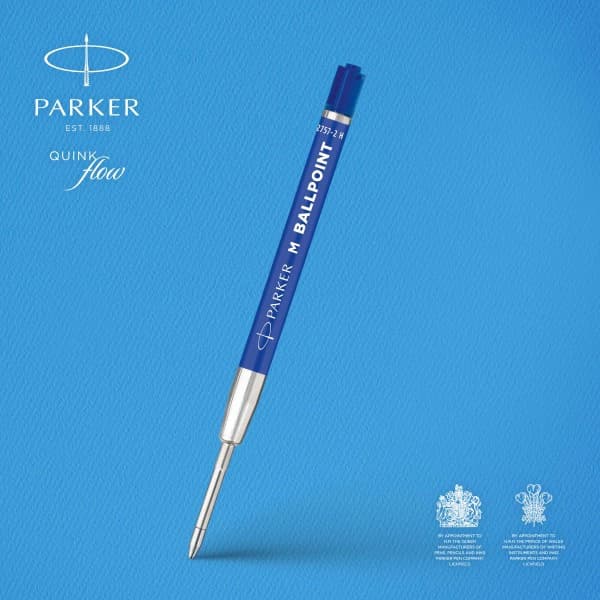 Стержень шариковый Parker QuinkFlow Basic Z09 (2166550) M 1мм синие чернила без упак.
