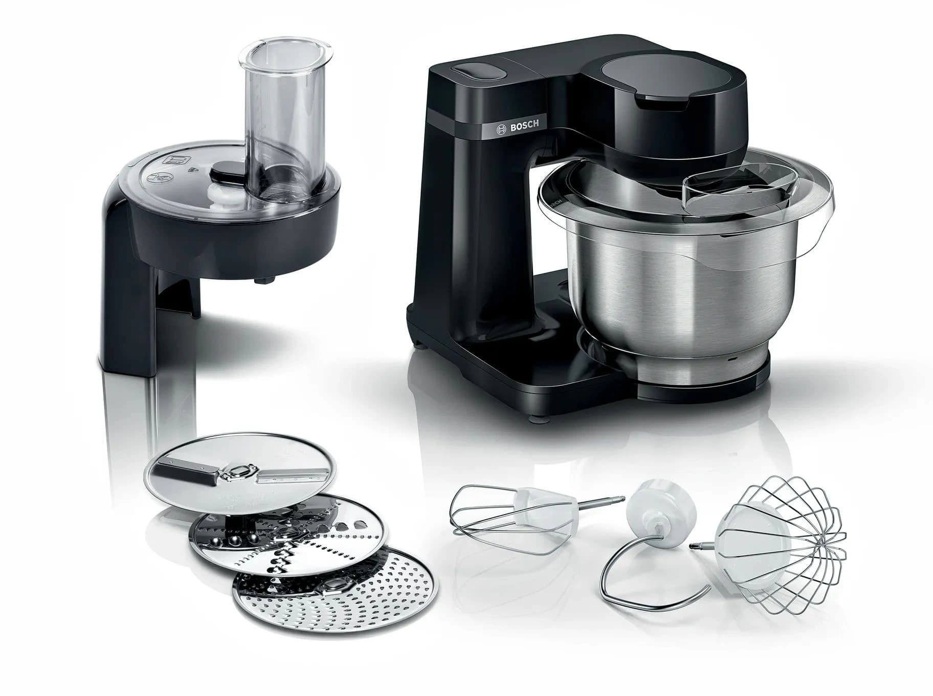 Кухонная машина Bosch Mum Serie 2 MUMS2EB01 планетар.вращ. 700Вт черный/серебристый