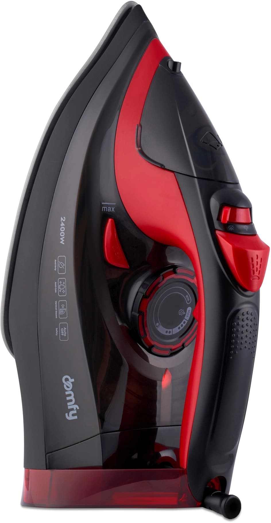 Утюг Domfy DSC-EI502 2400Вт черный/красный - фото 4
