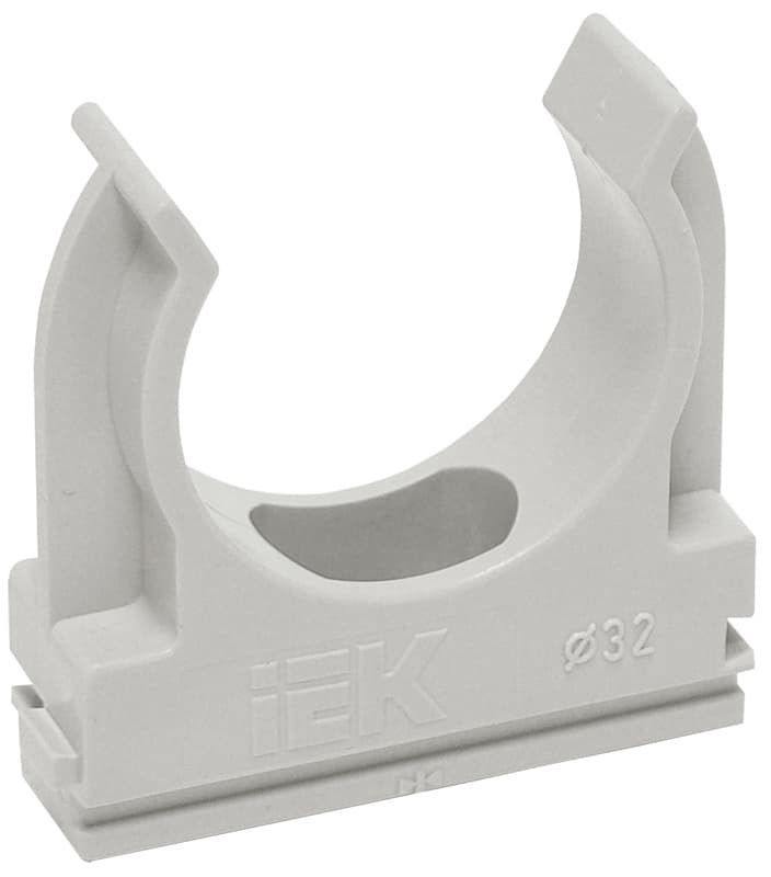 Держатель IEK CTA10D-CF20-K41-100 с защелкой 20мм полистирол серый