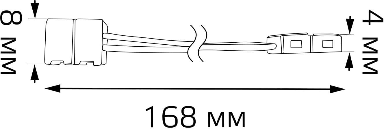 Коннектор Gauss 251204000 для лен.светод. белый - фото 4