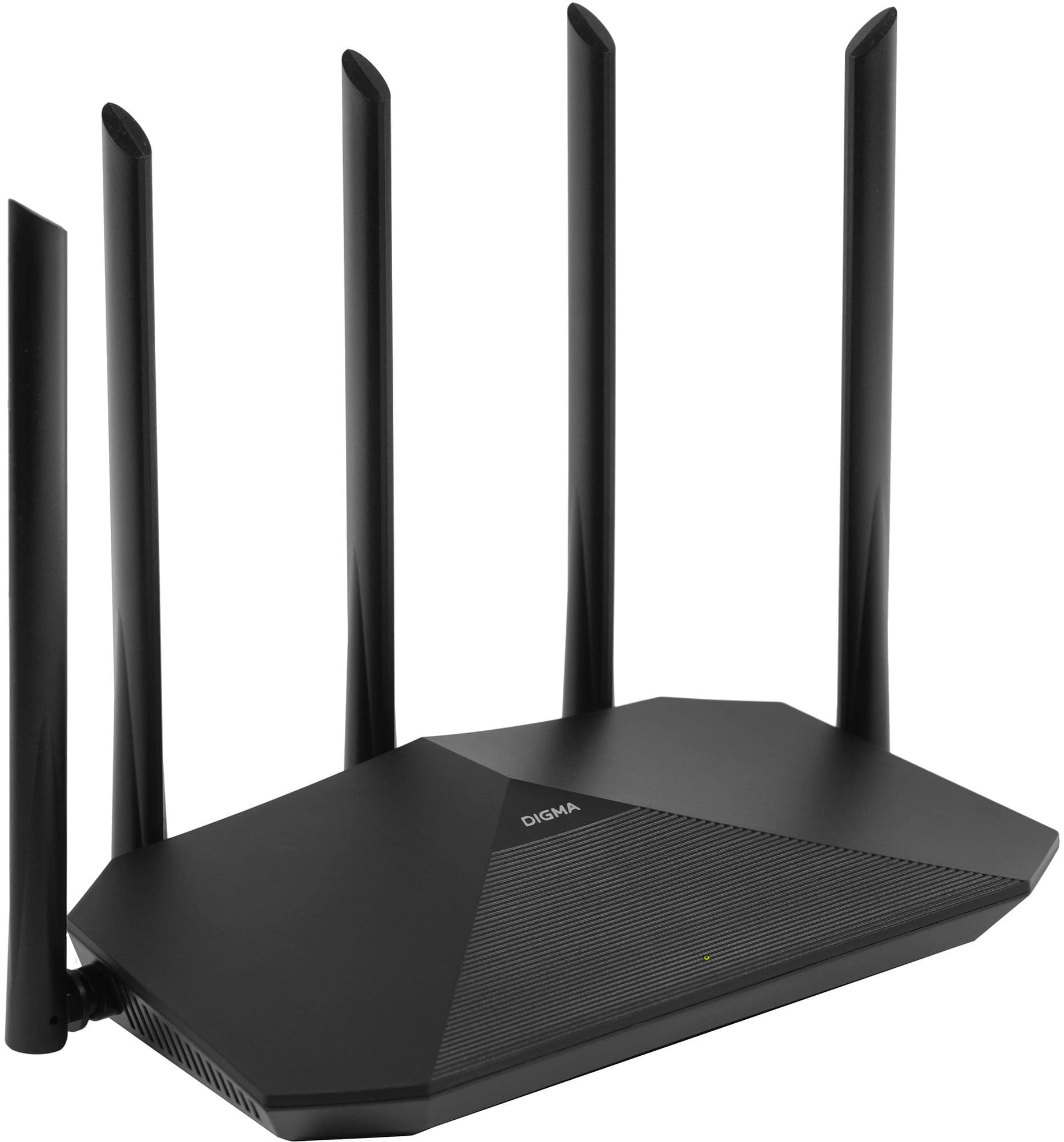Роутер беспроводной Digma DWR-AX1501 AX1500 10/100/1000BASE-TX черный - фото 1