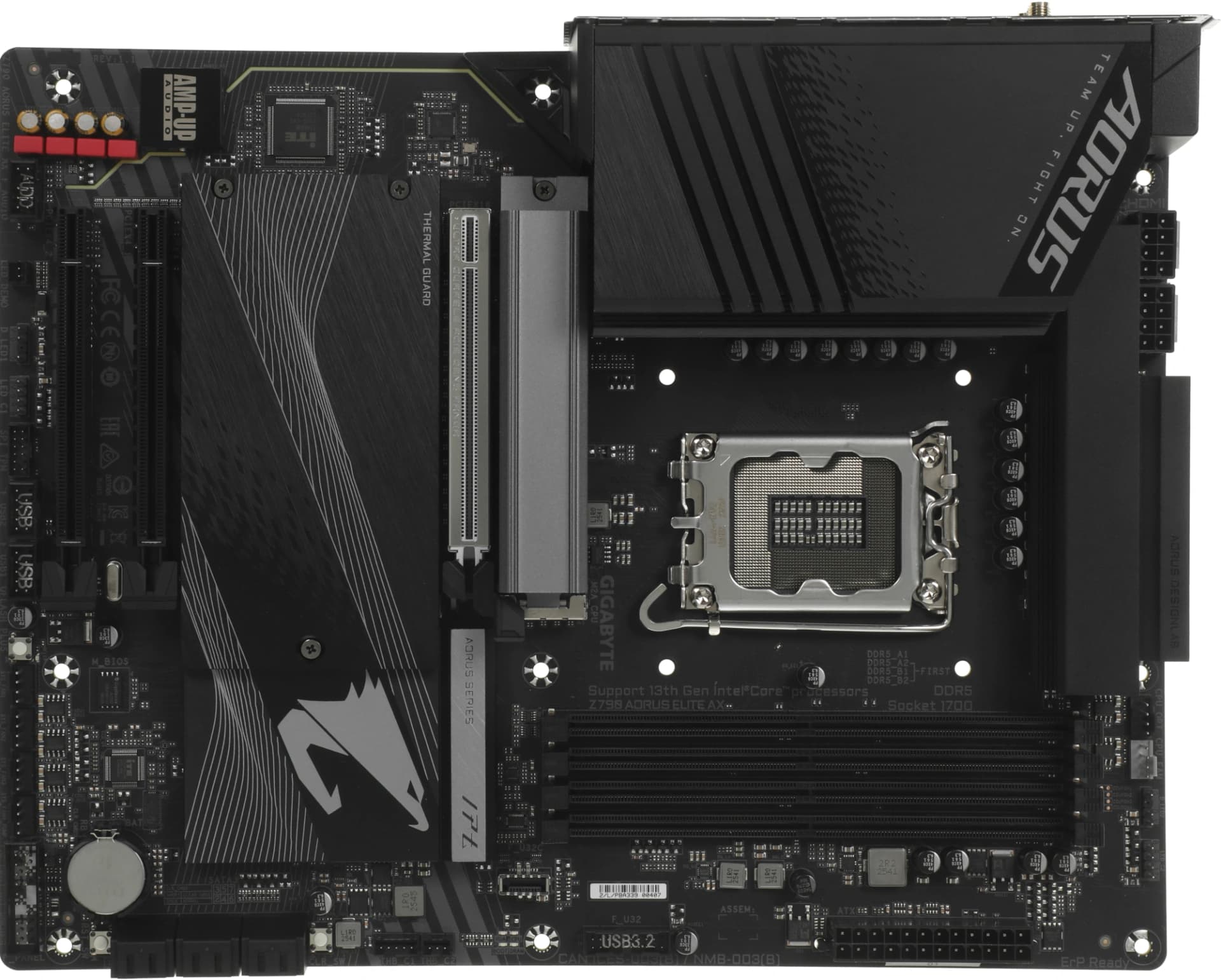 Материнская плата Gigabyte Z790 AORUS ELITE AX Soc-1700 Intel Z790 4xDDR5 ATX AC`97 8ch(7.1) 2.5Gg RAID+HDMI+DP
