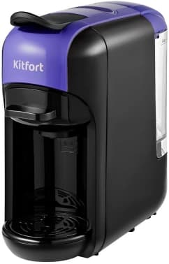 Кофемашина Kitfort КТ-7105-1 1450Вт черный/фиолетовый - фото 2