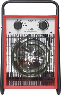 Тепловая пушка электрическая Oasis TP-45S 4500Вт красный/черный - фото 5