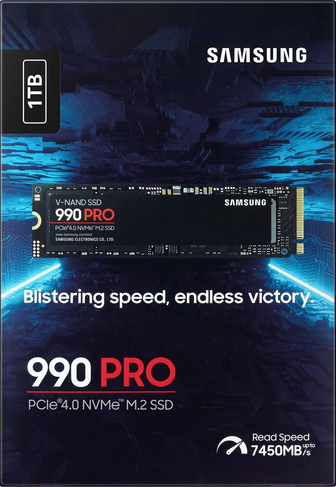 Накопитель SSD Samsung PCIe 4.0 x4 1TB MZ-V9P1T0BW 990 Pro M.2 2280