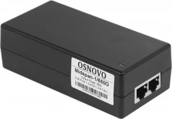 Инжектор PoE Osnovo Midspan-1/650G 10/100/1000BASE-T 65Вт 100-240В(АС) - фото 5