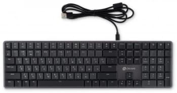 Клавиатура Оклик K953X механическая черный/серый USB Multimedia LED (1901086) кабель 1.5м - фото 2