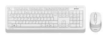 Клавиатура + мышь A4Tech Fstyler FG1010S клав:белый/серый мышь:белый/серый USB беспроводная Multimedia (FG1010S WHITE) - фото 2