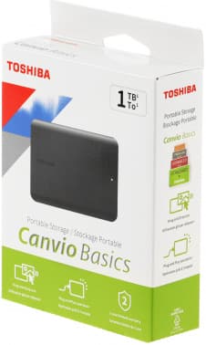 Жесткий диск Toshiba USB3.0 1TB HDTB510EK3AA Canvio Basics 2.5" черный - фото 2