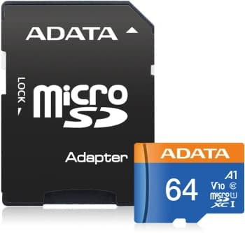 Флеш карта microSDXC 64GB A-Data AUSDX64GUICL10A1-RA1 Premier + adapter - фото 2