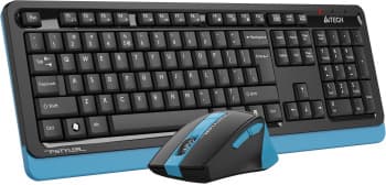 Клавиатура + мышь A4Tech Fstyler FG1035 клав:черный/синий мышь:черный/синий USB беспроводная Multimedia (FG1035 NAVY BLUE) - фото 5