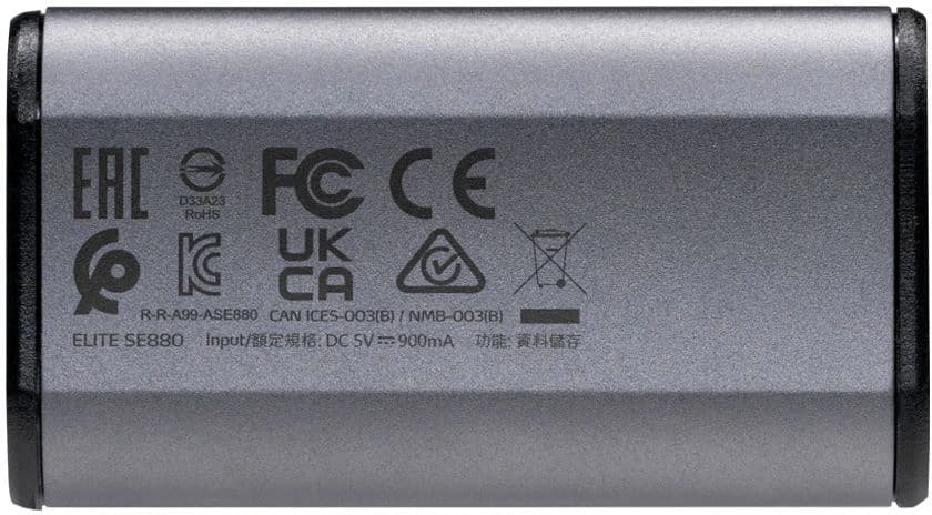 Накопитель SSD A-Data USB-C 500Gb AELI-SE880-500GCGY SE880 2.5" серый - фото 3