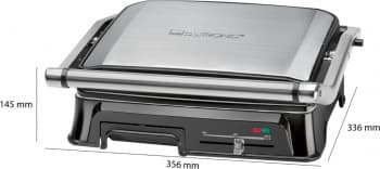 Электрогриль Clatronic KG 3571 2000Вт серебристый/черный - фото 5