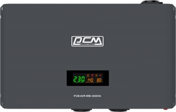 Стабилизатор напряжения Powercom WM-3000VA 1800Вт 3000ВА графитовый - фото 2