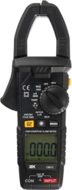 Клещи токоизмерительные IEK ARMA2L 5 CM1C цифр. измер.ток:переменный черный (A2L5-CM13-01) - фото 2