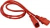 Шнур питания Lanmaster LAN-PP13/14-1.0-RD C13-С14 проводник.:3x0.75мм2 1м 220В 10А (упак.:1шт) красный - фото 3