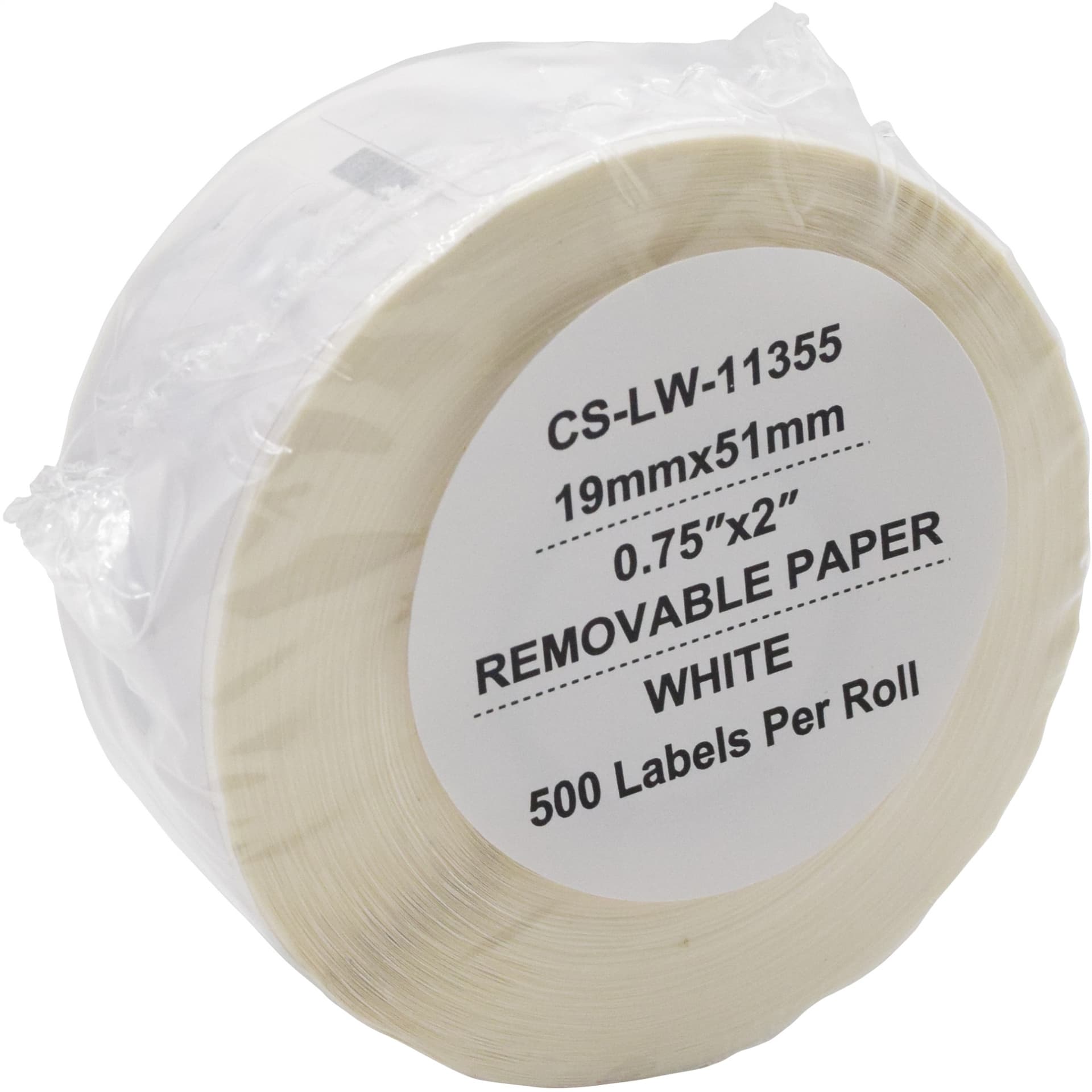 Этикетки Cactus CS-LW-11355 сег.:51x19мм черный белый 500шт/рул Dymo Label Writer 450/4XL - фото 4