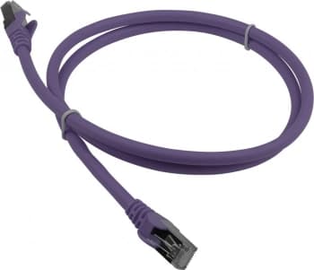 Патч-корд Lanmaster LAN-PC45/S6A-5.0-VI FTP RJ-45 вил.-вилка RJ-45 кат.6A 5м фиолетовый LSZH - фото 2