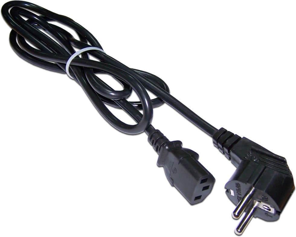 Шнур питания Lanmaster LAN-PP13/SHA-1.5-BK C13-Schuko проводник.:3x0.75мм2 1.5м 220В 10А черный - фото 1
