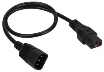 Шнур питания Lanmaster LAN-PP13L/14-1.8-BK C13-С14 проводник.:3x0.75мм2 1.8м 220В 10А черный - фото 2