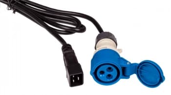 Шнур питания Lanmaster LAN-PP9F/20-2.5-BK C20-I309 (f) проводник.:3x2.5мм2 2.5м 220В 16А (упак.:1шт) черный - фото 2