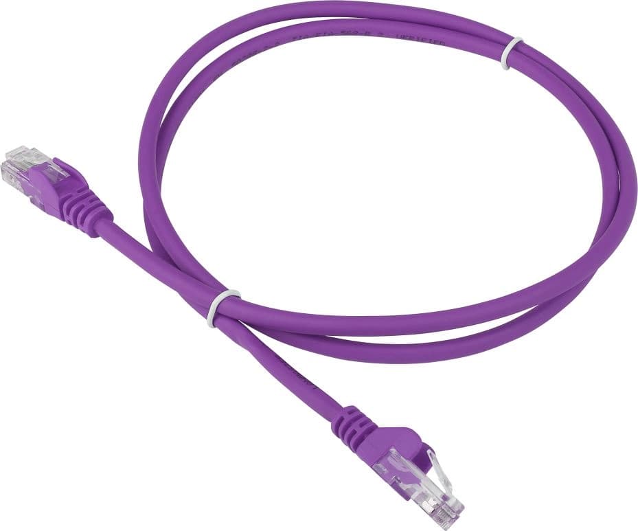 Патч-корд Lanmaster LAN-PC45/U6-3.0-VI UTP RJ-45 вил.-вилка RJ-45 кат.6 3м фиолетовый LSZH (уп.:1шт) - фото 1