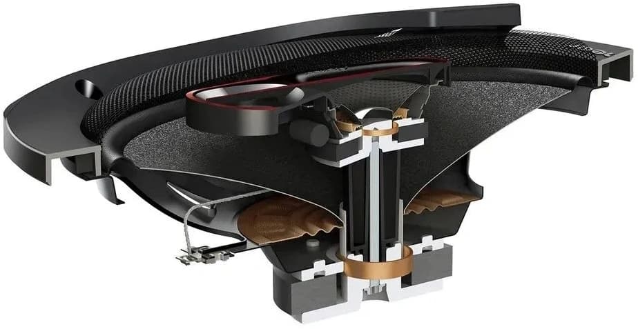 Колонки автомобильные Pioneer TS-R6951S 400Вт 4Ом 16x23см (6x9дюйм) (ком.:2кол.) коаксиальные трехполосные - фото 4