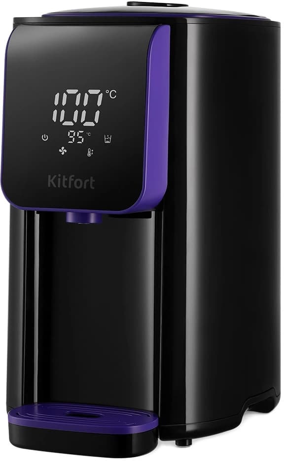 Термопот Kitfort КТ-2517 4.8л. 1450Вт черный/фиолетовый
