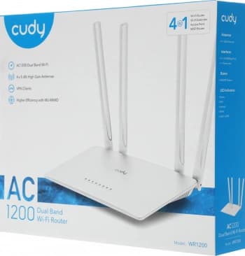 Роутер беспроводной Cudy WR1200 AC1200 10/100BASE-TX белый - фото 3