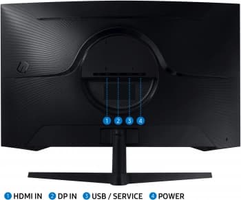 Монитор Samsung 27" Odyssey G5 S27CG550EI черный VA LED 1ms 16:9 HDMI матовая 300cd 178гр/178гр 2560x1440 165Hz FreeSync DP 2K USB 4.1кг - фото 2