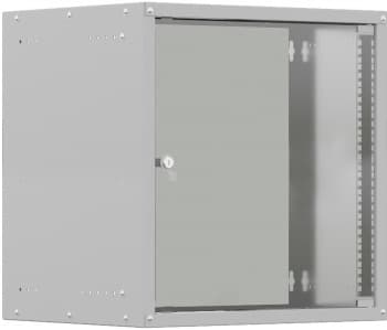 Шкаф коммутационный NTSS Lime (NTSS-WL9U5545GS) настенный 9U 550x450мм пер.дв.стекл несъемн.бок.пан. 30кг серый 370мм 12кг 110град. 500мм IP20 укомплектованный - фото 5