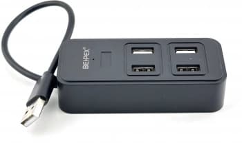 Разветвитель USB 2.0 BPH-1901T 4порт. черный - фото 2