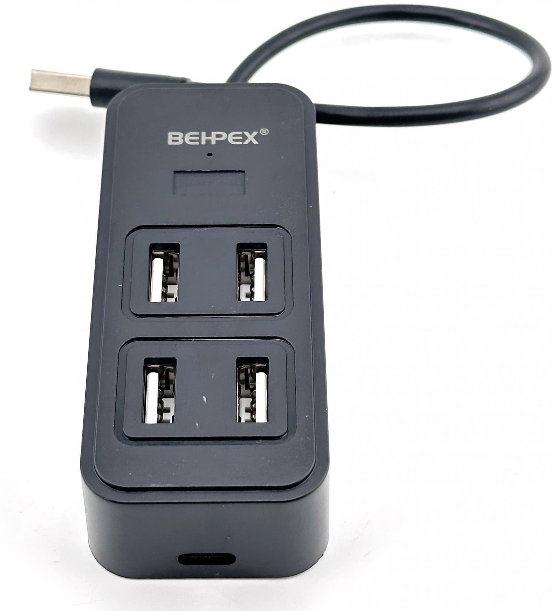 Разветвитель USB 2.0 BPH-1901T 4порт. черный - фото 4