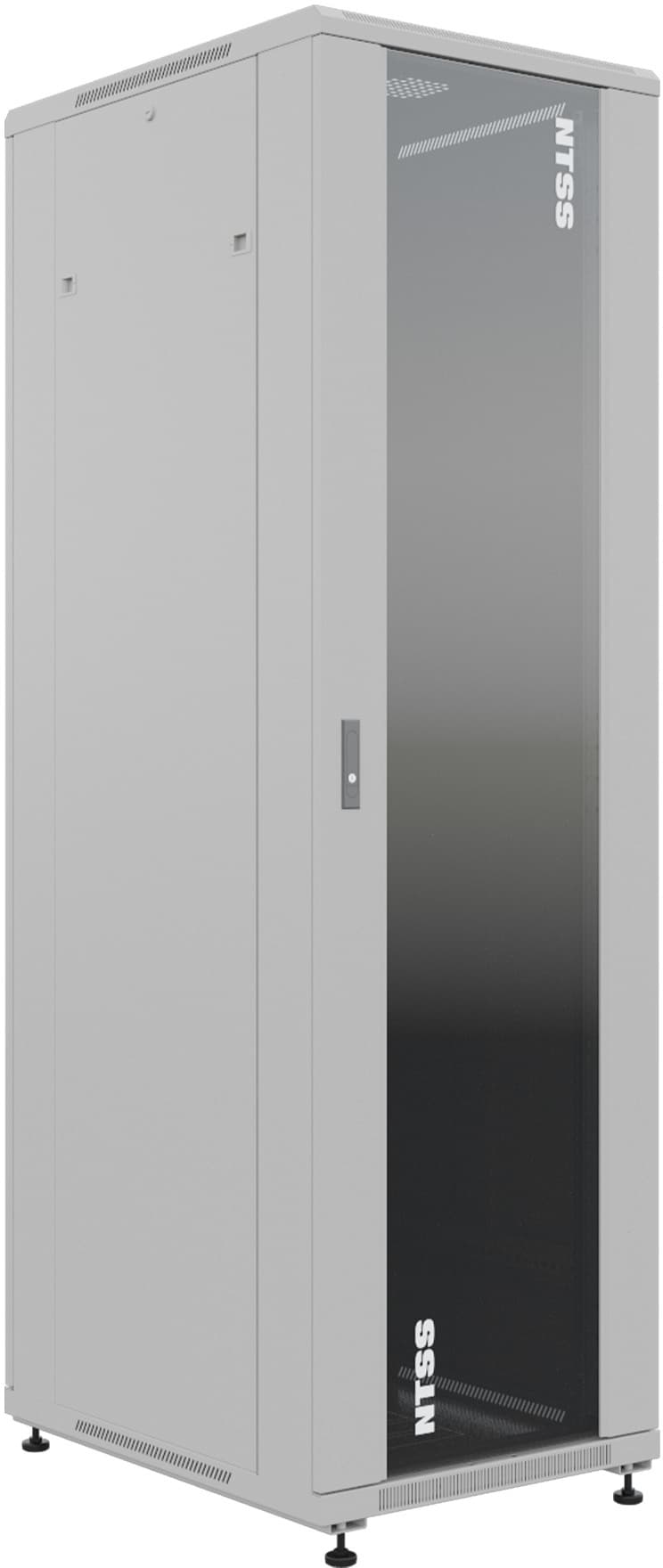 Шкаф серверный NTSS Премиум (NTSS-R22U6080GS) напольный 22U 600x800мм пер.дв.стекл металл 900кг серый 710мм 54.1кг 1102мм IP20 сталь - фото 4