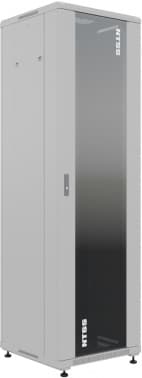Шкаф серверный NTSS Премиум (NTSS-R42U6060GS) напольный 42U 600x600мм пер.дв.стекл металл 900кг серый 510мм 78.1кг 1987мм IP20 сталь - фото 5