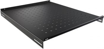 Полка стационарная NTSS NTSS-FS-800-BL 1U нагр.:60кг. 19" 550мм черный - фото 2