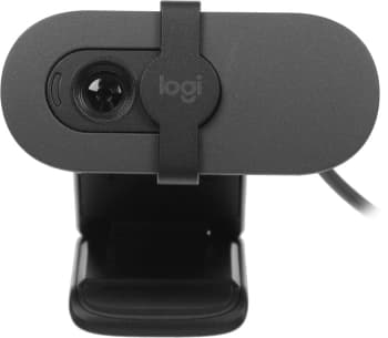 Камера Web Logitech HD Webcam Brio 90 черный 2Mpix (1920x1080) USB-A с микрофоном (960-001581) - фото 2