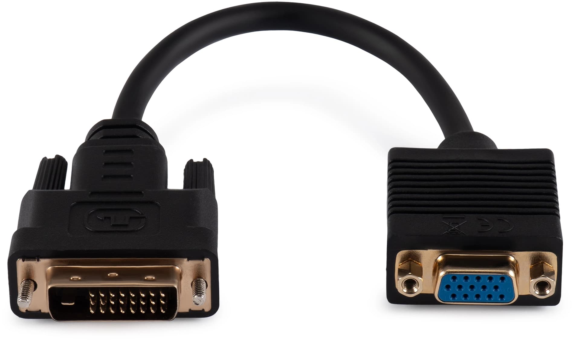 Переходник Buro DVI-D (m) VGA (f) 0.23м (BU-DVI-VGA) черный - фото 4
