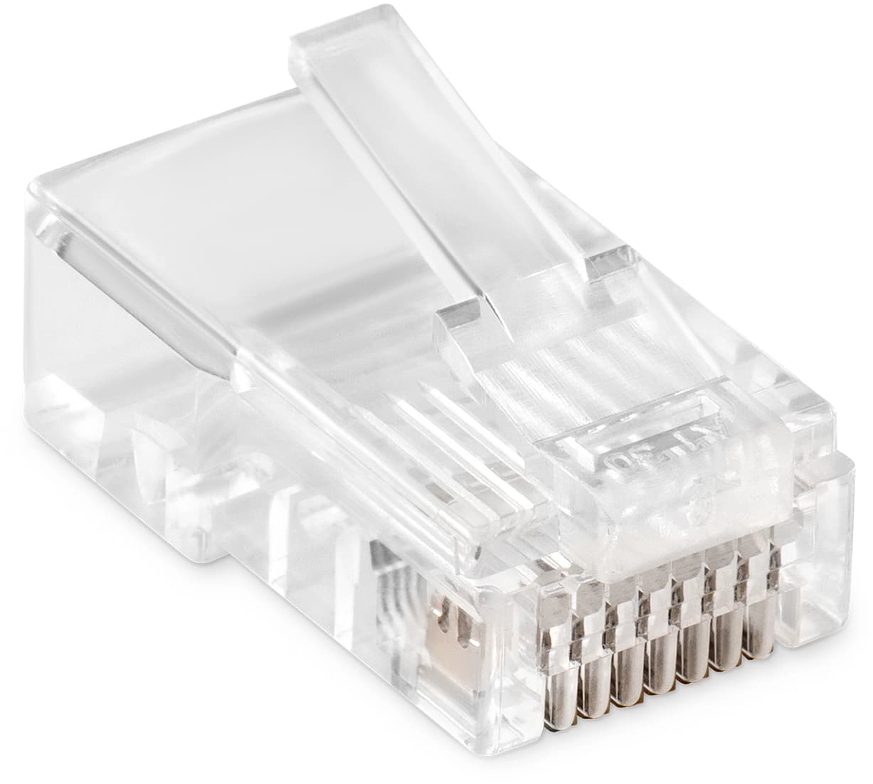 Коннектор Buro (BU-CONRJ45-50PCS) RJ45 прозрачный (упак.:50шт) - фото 4