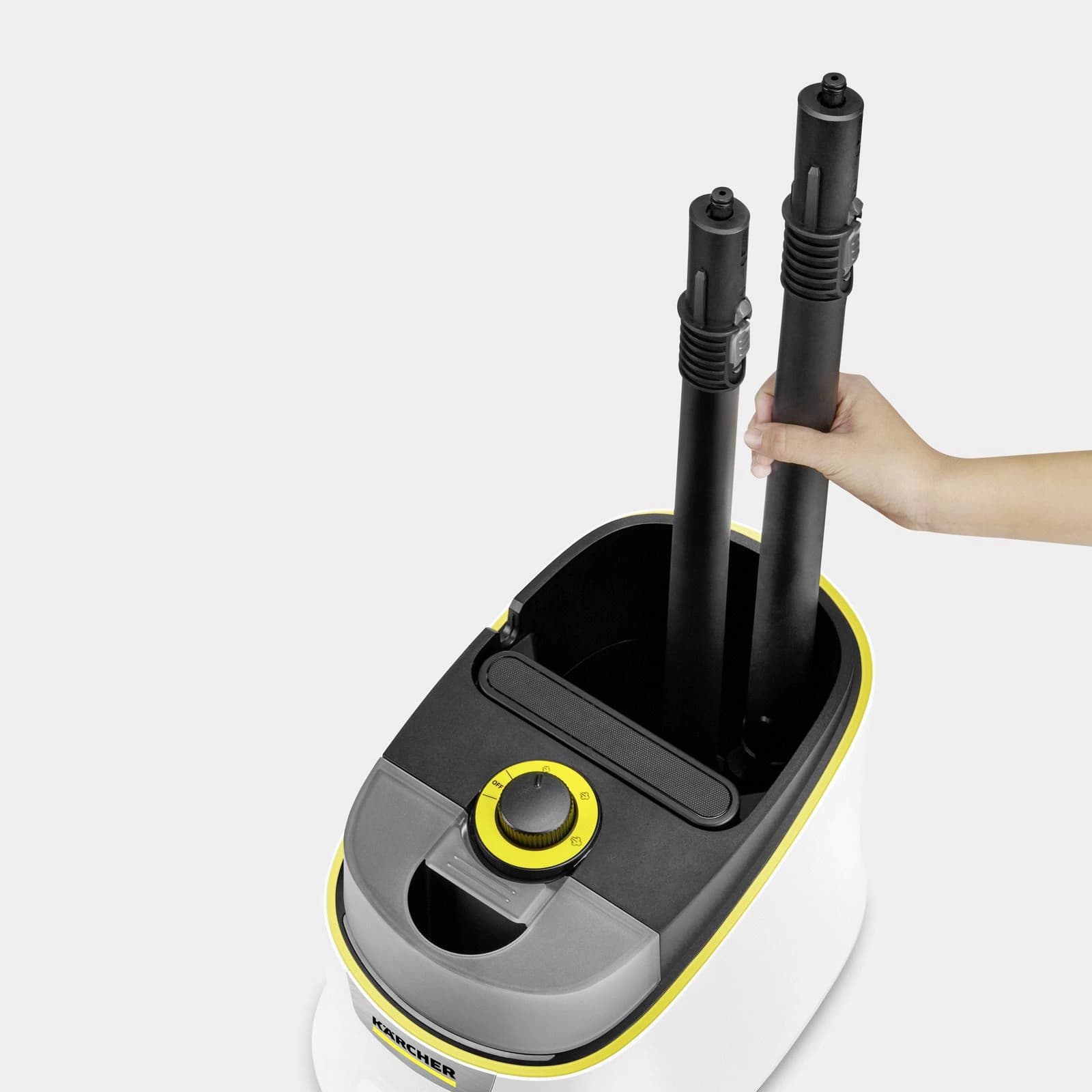 Пароочиститель напольный Karcher EasyFix SC 4 Deluxe 2200Вт белый - фото 4