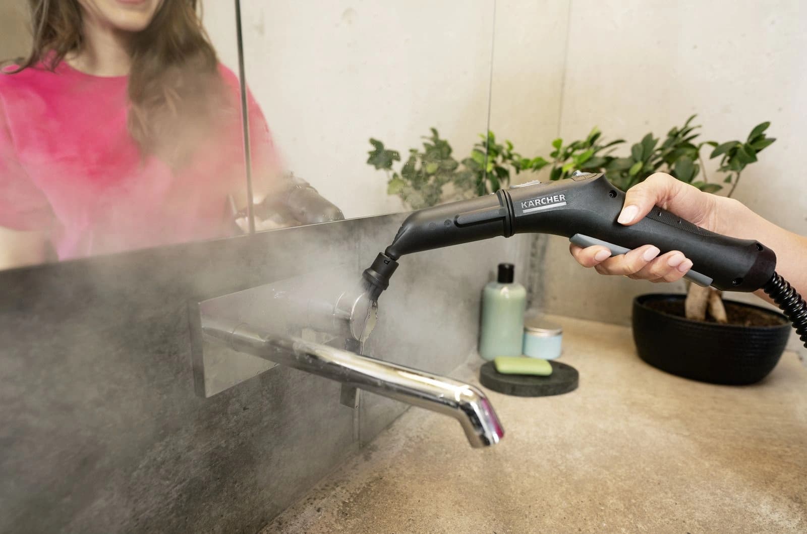 Пароочиститель напольный Karcher SC 2 EasyFix 1500Вт белый/черный - фото 4