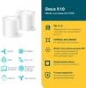 Бесшовный Mesh роутер TP-Link Deco X10 (DECO X10(2-PACK)) AX1500 10/100/1000BASE-TX белый (упак.:2шт) - фото 3