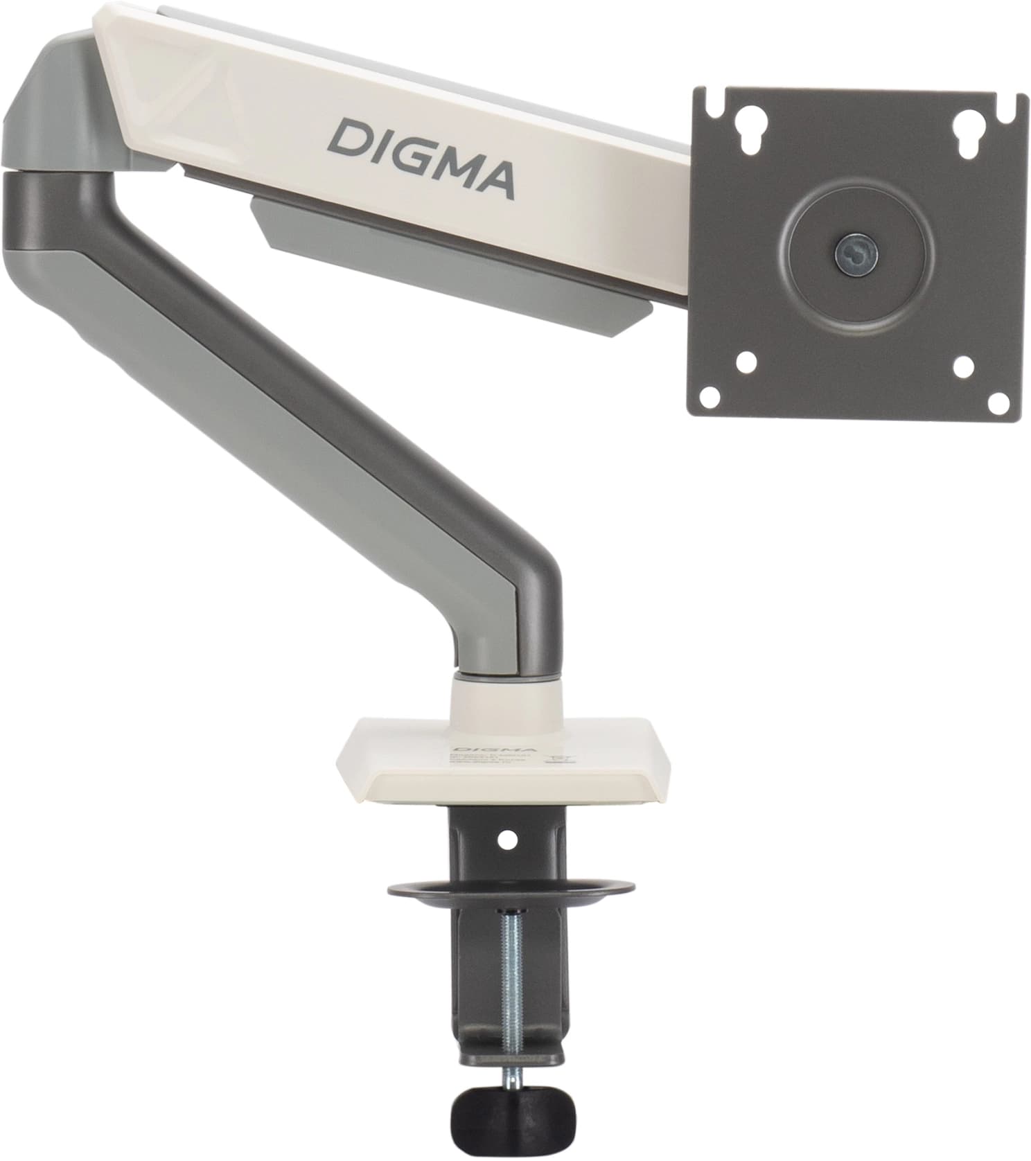 Кронштейн для мониторов ЖК Digma D-MM101 серый 17"-32" макс.9кг крепление к столешнице поворот и наклон