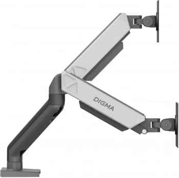 Кронштейн для мониторов ЖК Digma D-MM102D серый 17"-32" макс.9кг крепление к столешнице поворот и наклон - фото 5