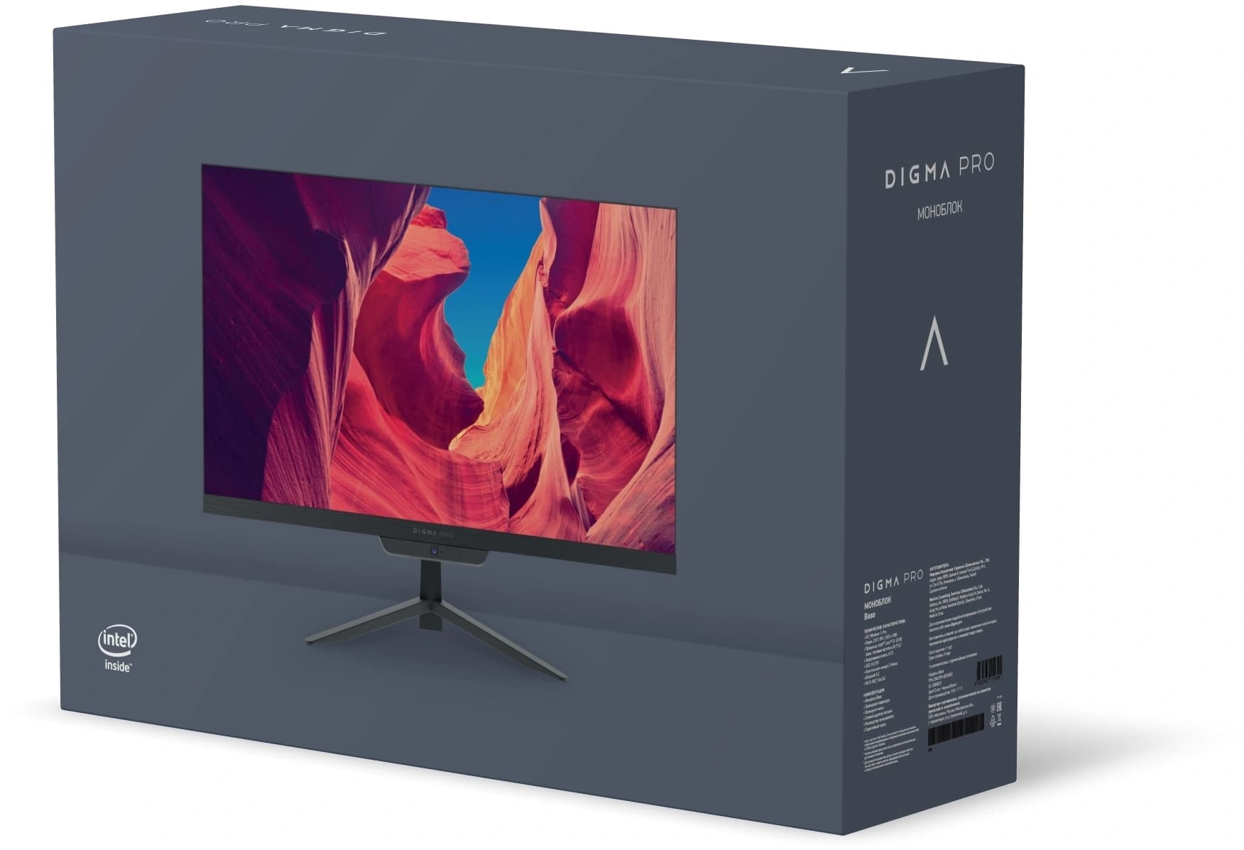 Моноблок Digma Pro Base 23.8" Full HD i3 12100 (3.3) 8Gb SSD512Gb UHDG 730 CR Windows 11 Pro GbitEth WiFi BT 90W клавиатура мышь Cam черный 1920x1080 - фото 4
