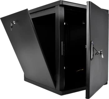 Шкаф коммутационный ЦМО (ШРН-М-12.650.1-9005) настенный 12U 600x650мм пер.дв.металл 120кг черный 581мм 24.48кг 180град. 610мм IP20 металл - фото 5